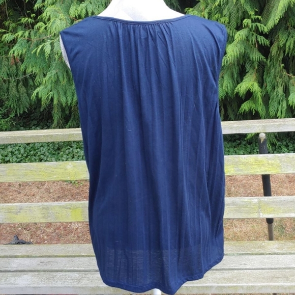 Carolyn Taylor Blue Top - Picture 3 of 5